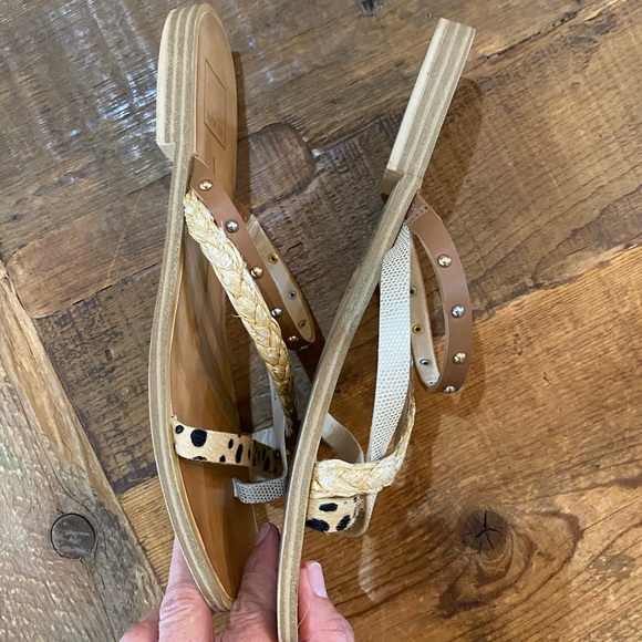 Dolce Vita Women's Tan, Cream and Leopard Sandals, Size 8.5 - Picture 3 of 12